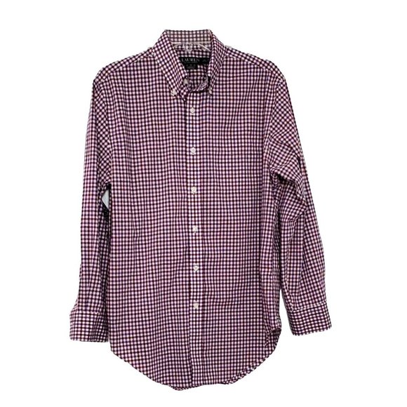 Lauren Ralph Lauren Classic Fit Non Iron Long Sleeve Shirt Small Plaid 15 1/2 - Picture 1 of 3